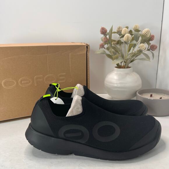 OOFOS OOmg Sport LS Low Sneakers Active Recovery Black/White Men's 11.5 NWB - Picture 3 of 10